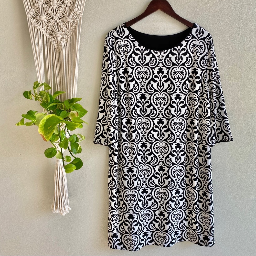 Chico’s Dress Black & White Size 3